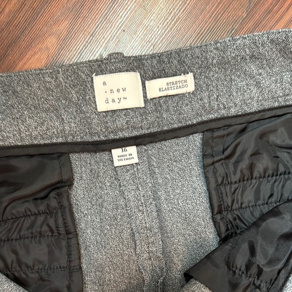 a new day Gray Trousers with Flat Front Design - Picture 2 of 4
